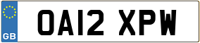 Trailer License Plate